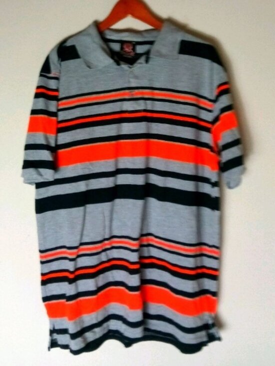 Blac Lacquer Other - Blac Lacquer XL Polo Orange Black Gray Men's Shirt